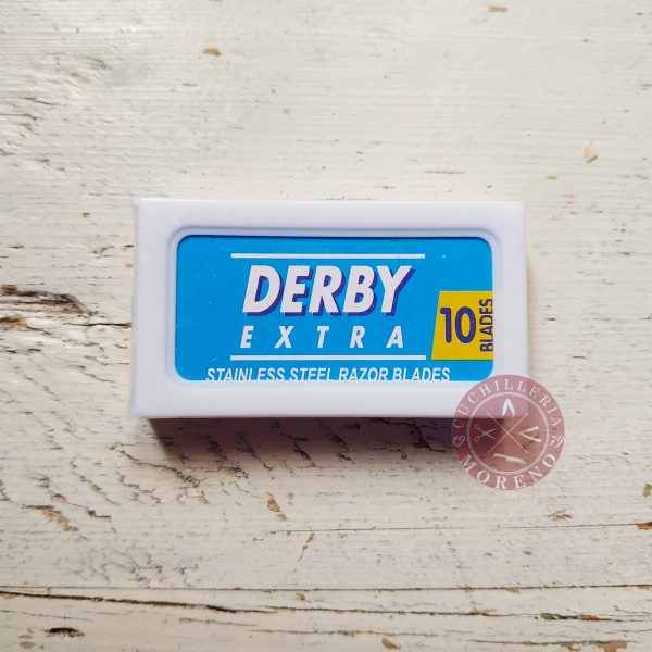 Cuchillas de Afeitar Doble Filo Derby Extra Azules 10 Unidades