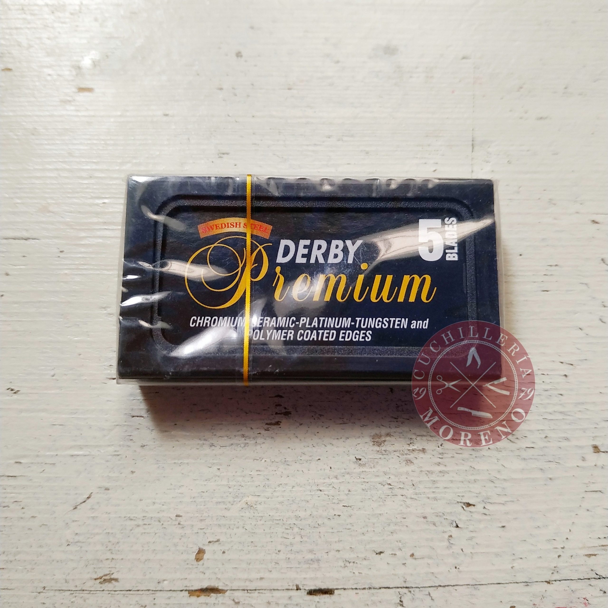 Cuchillas de Afeitar Doble Filo Derby Premium Black 5 Unidades