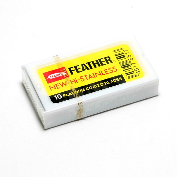Cuchillas de Afeitar Doble Filo Feather Hi Stainless 10 unidades