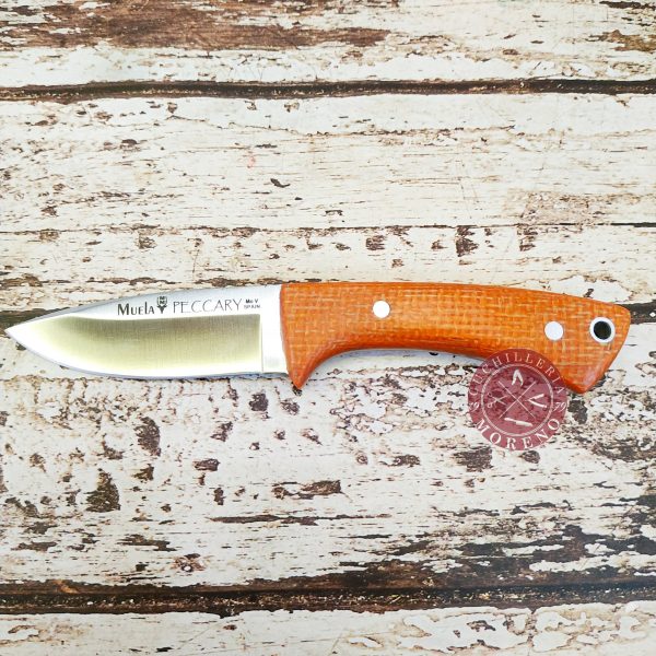 cuchillo caza deportivo edc muela peccary micarta kidex