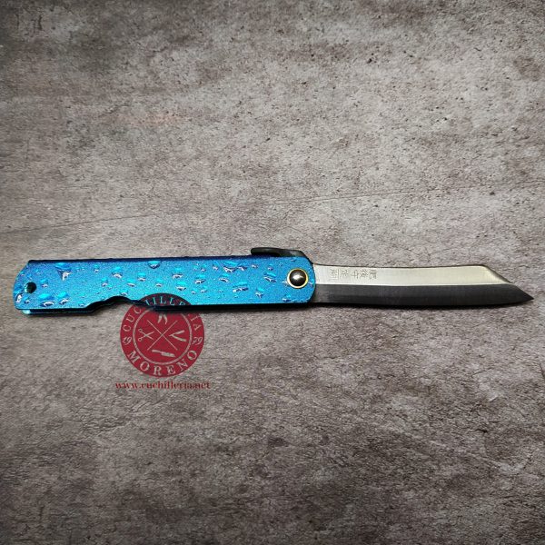 Navaja Japonesa Higonokami Nagao Splash SK5 Blue Paper Steel Azul