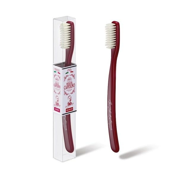 Cepillo Dental Medio PASTA DEL CAPITANO 1905 ROJO