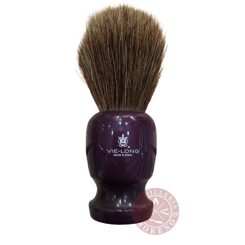 Brocha de Afeitar VIE LONG Descatalogada Pelo Caballo Morada