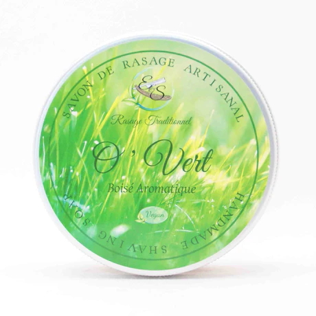 Jabón de Afeitar Vegano O'VERT E&S Rasage Traditionnel 125g