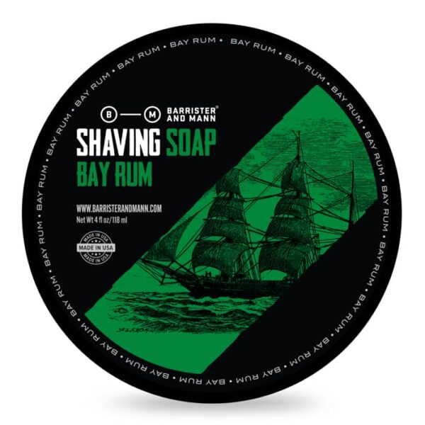 Jabón de Afeitar BARRISTER & MANN BAY RUM 118ML