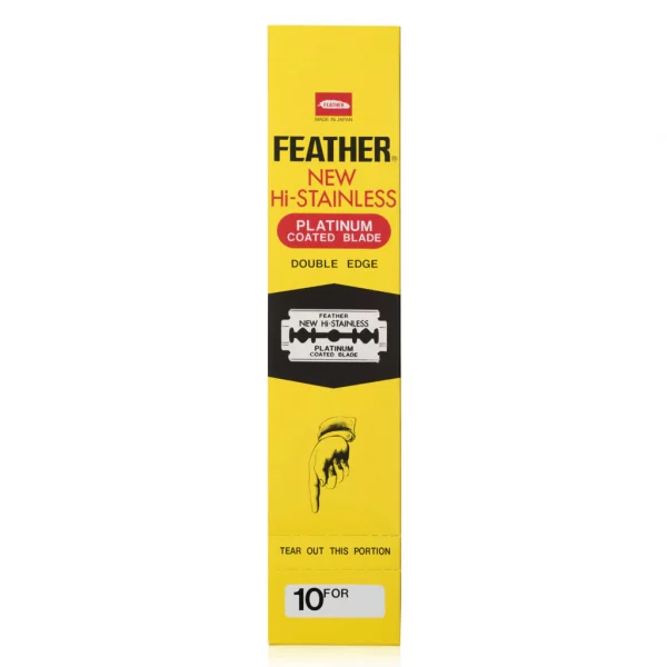 Cuchillas de Afeitar Doble Filo Feather Hi Stainless 200 unidades