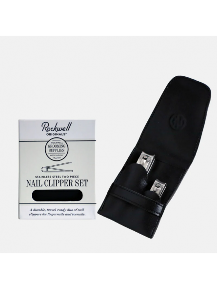 Set de Corta Uñas Acero Inoxidable 2 Piezas ROCKWELL
