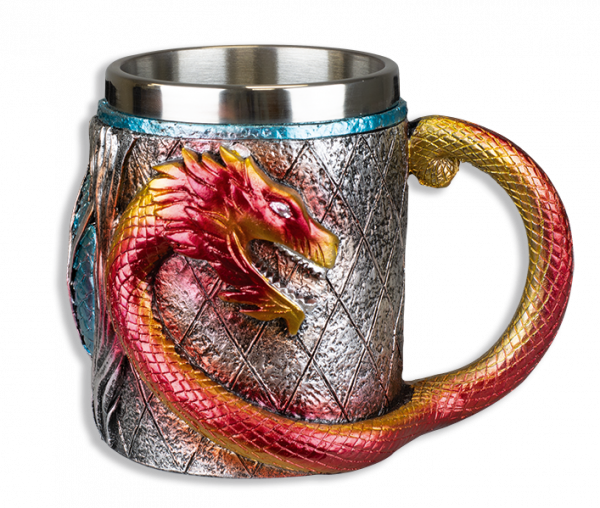 Taza Resina Ornamentación Resina DRAGONES TOLE10 IMPERIAL