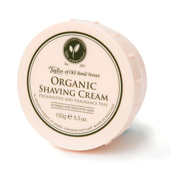 Crema de Afeitar ORGÁNICA SIN AROMA Taylor of Old Bond Street 150gr