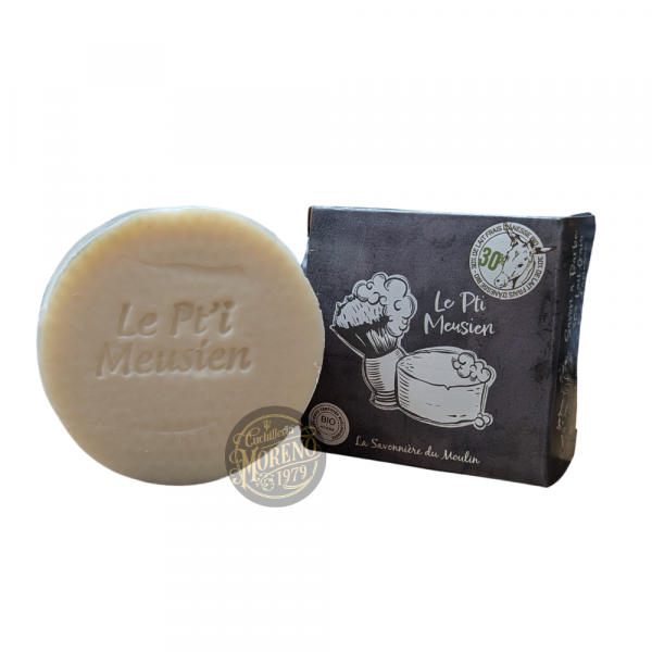 Jabón de Afeitar 30% Leche de Burra y Miel Bio LE PT'I MEUSIEN SAVONNERIE DU MOULIN 100g