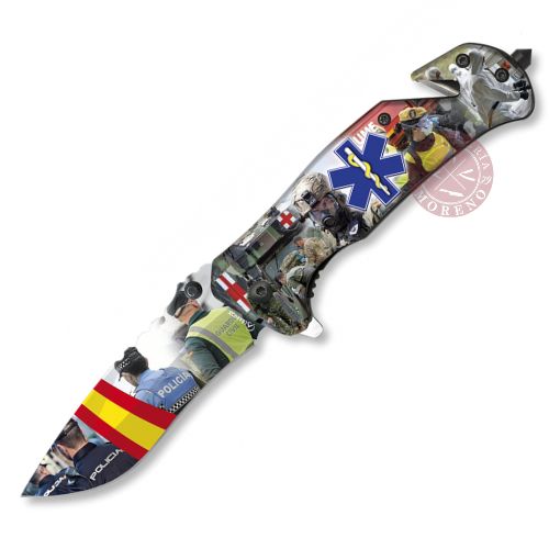 Navaja ESTRELLA DE LA VIDA Impresión Fotográfica 3D