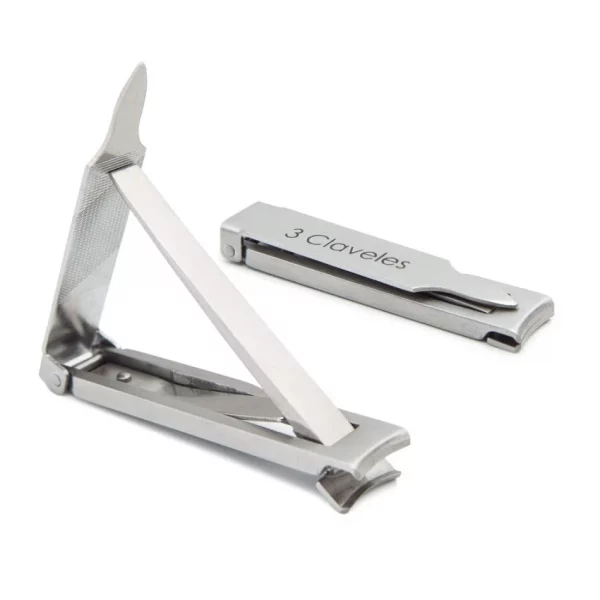 Cortaúñas Plegable 6cm 3 CLAVELES Inoxidable