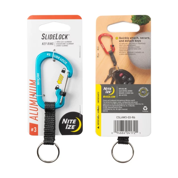 LLAVERO SLIDELOCK® ALUMINIO Azul - Imagen 2