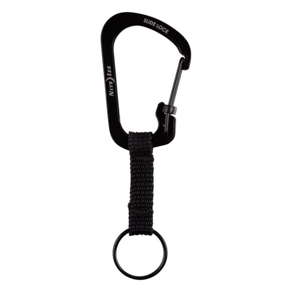 LLAVERO SLIDELOCK® DE ACERO INOXIDABLE Negro