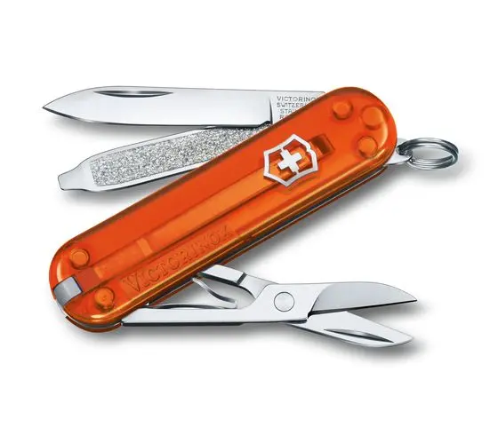 Victorinox Classic SD 2021 FIRE OPAL Translúcida