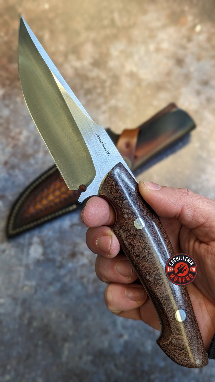 Cuchillo Artesanal Barbudo MACHITO "EL GUAPO" Madera de GUAYACAN - Imagen 4