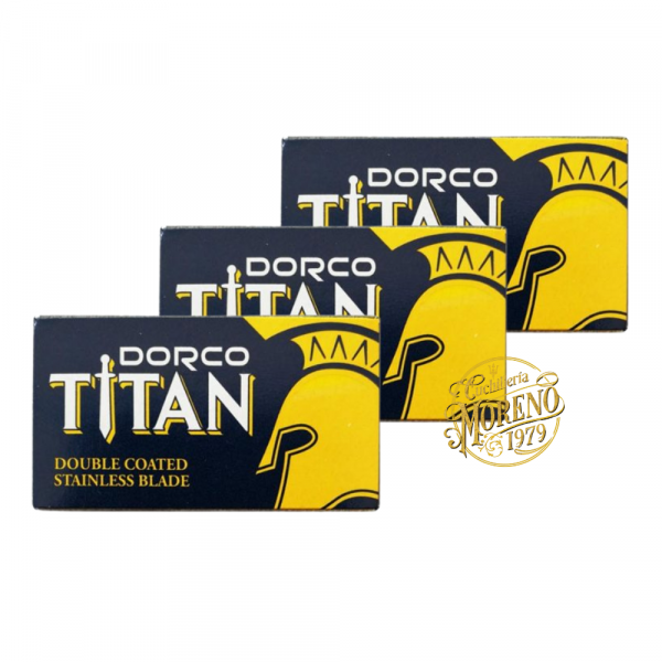 Hojas de Afeitar Doble Filo DORCO TITAN 30 Unidades
