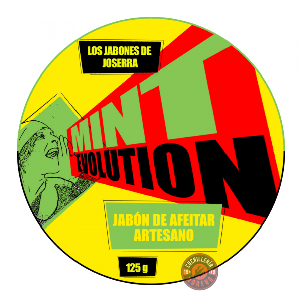 Jabón de Afeitar Artesanal Los Jabones de Joserra MINT EVOLUTION 125g