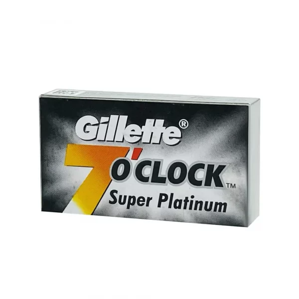 Cuchilla de Afeitar Doble Filo GILLETTE 7 O'CLOCK SUPER PLATINUM 10 Unidades