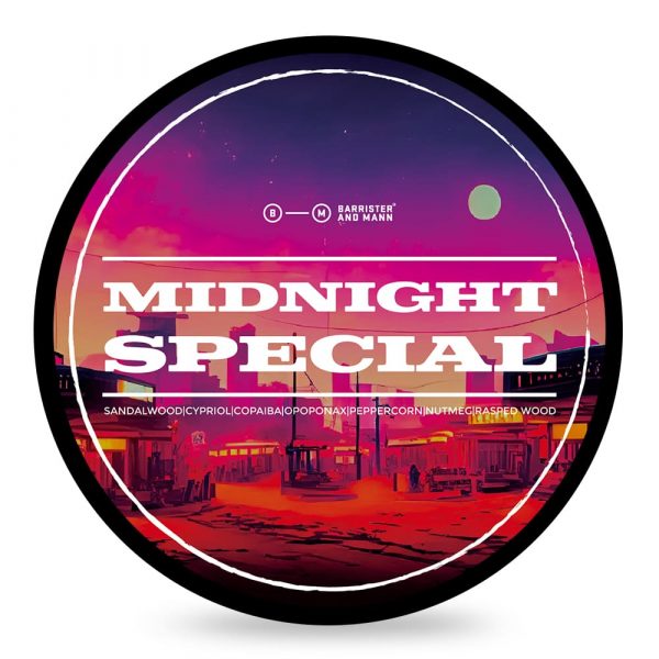 Jabón de Afeitar MIDNIGHT SPECIAL BARRISTER & MANN 118ml