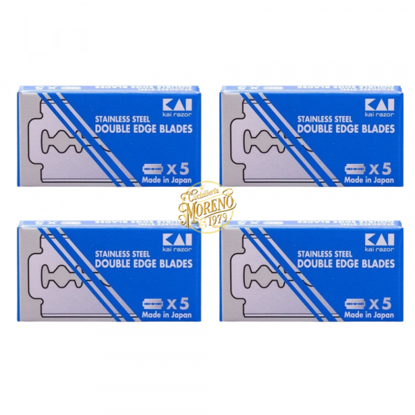 Cuchillas de Afeitar Doble Filo Kai 20 Unidades