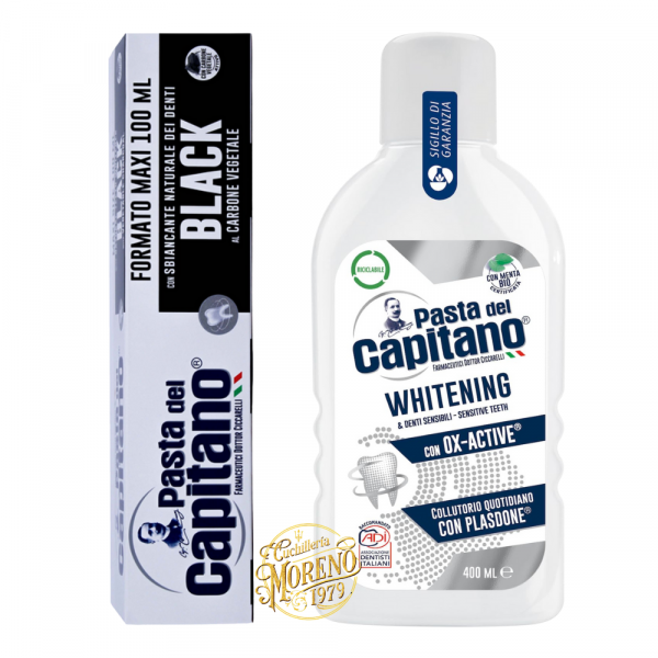 Set de Limpieza Dental Profunda Blanqueante PASTA DEL CAPITANO