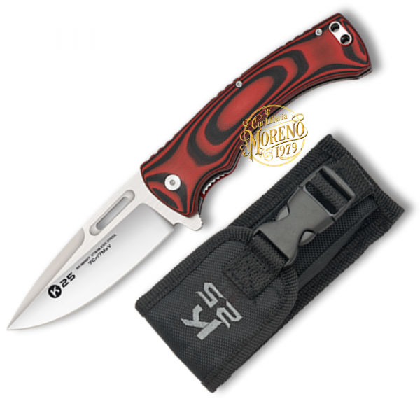 Navaja K25 CNC G.10 Rojo Negro