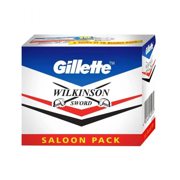 Cuchillas de Afeitar Doble Filo GILLETTE WILKINSON SWORD 50 Unidades