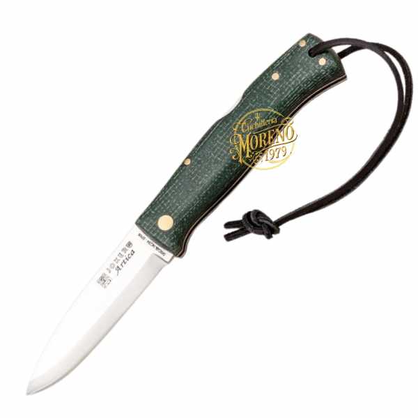 Navaja Bushcraft JOKER ÁRTICA Jute Micarta Verde Filo Scandi