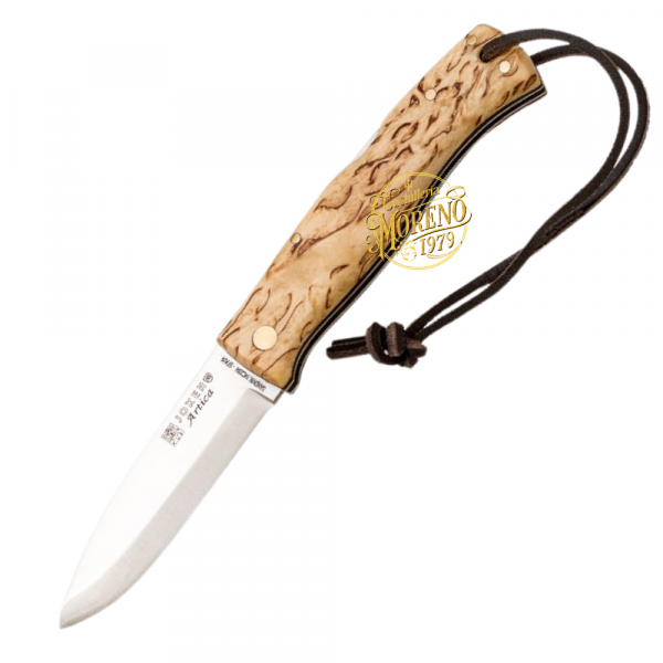 Navaja Bushcraft JOKER ÁRTICA Abedul Rizado Filo Scandi