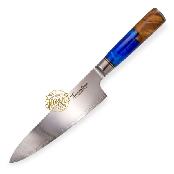 Cuchillo Cocina Chef TRAMUNTANA Damasco VG10 Madera Epoxi CD02