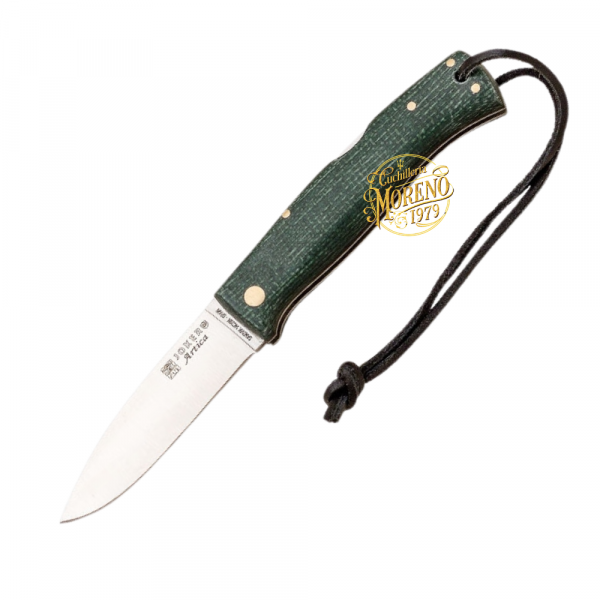 Navaja Bushcraft JOKER ÁRTICA Jute Micarta Verde Filo Liso