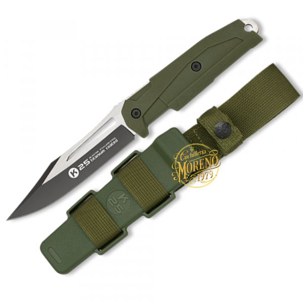 Cuchillo Táctico K25 Engomado Verde
