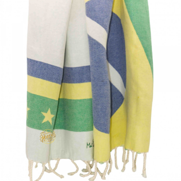 Toalla Fouta MUNDIAL BRASIL 100% Algodón 2x1 Metros
