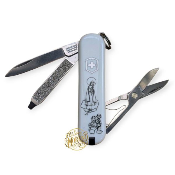 Navaja VICTORINOX CLASSIC SD VIRGEN FÁTIMA Blanca