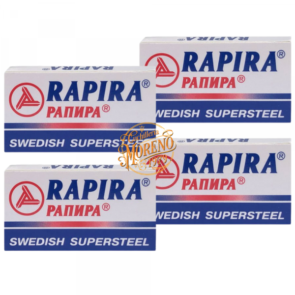 Cuchillas de Afeitar Doble Filo RAPIRA SWEDISH SUPERSTEEL 20 unidades