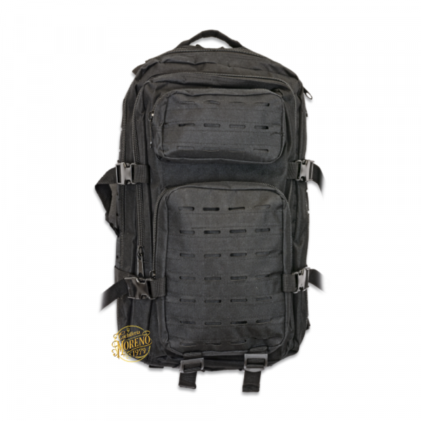 Mochila Táctica Supervivencia BARBARIC NEGRA 30L Laser Cut