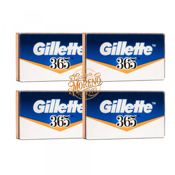 Cuchilla de Afeitar Doble Filo GILLETTE 365 20 Unidades