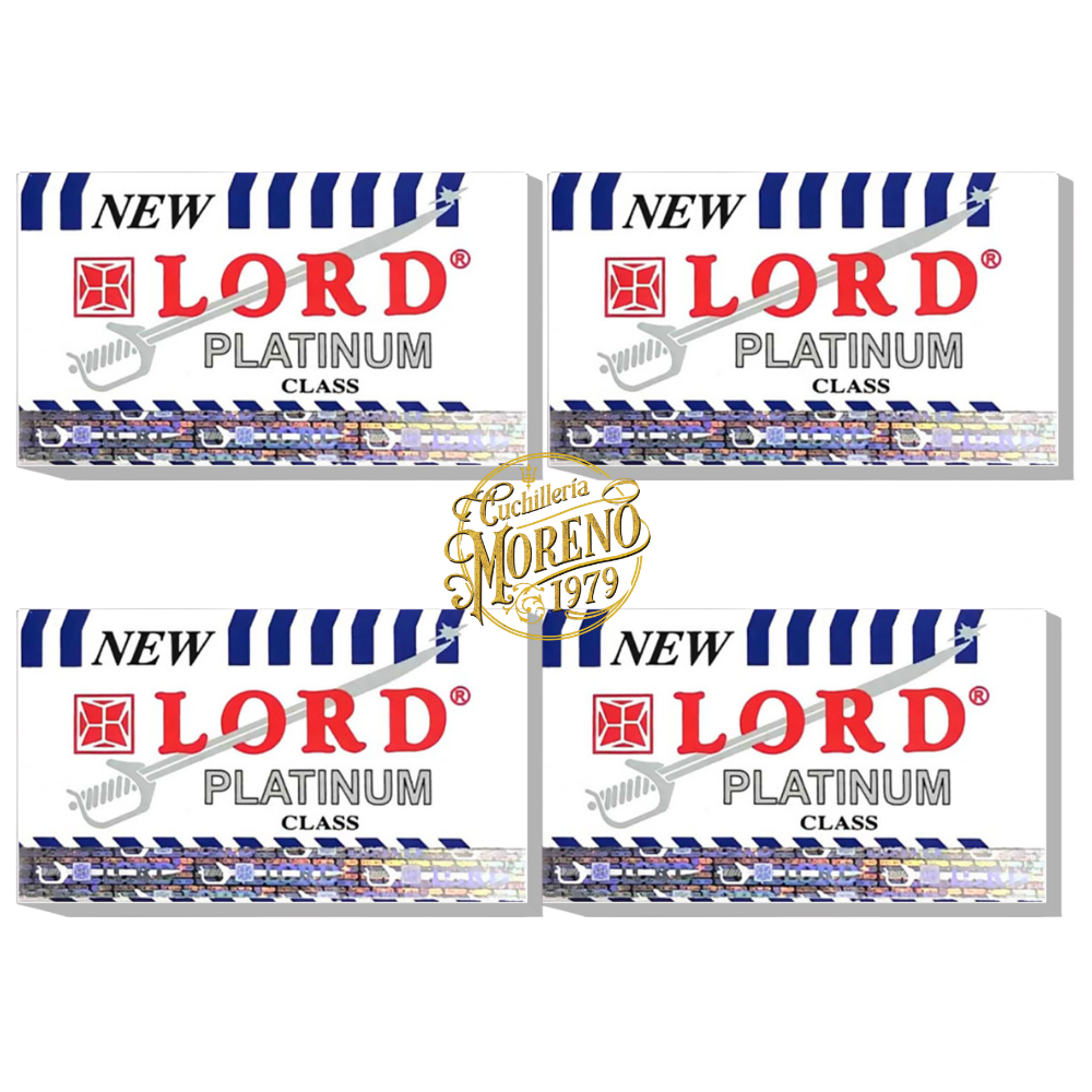 Cuchillas de Afeitar Doble Filo LORD PLATINUM 20 Unidades
