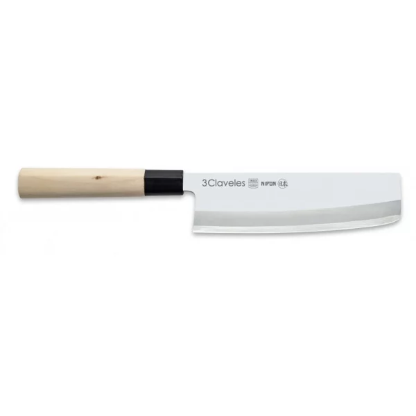 Cuchillo 3 CLAVELES NIPON Usuba 18 cm