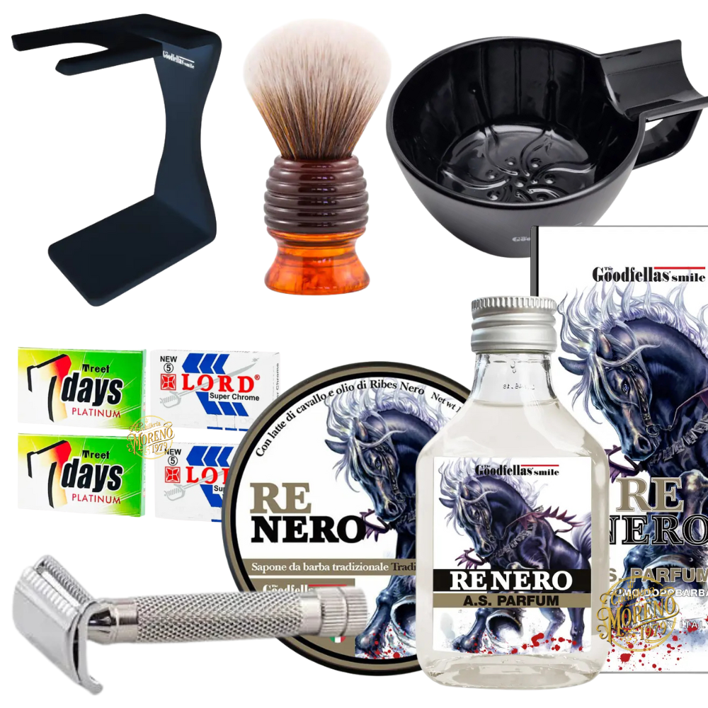 Pack Afeitado Clásico ITALIANO Principiante PRO RAZOROCK TGS RENERO