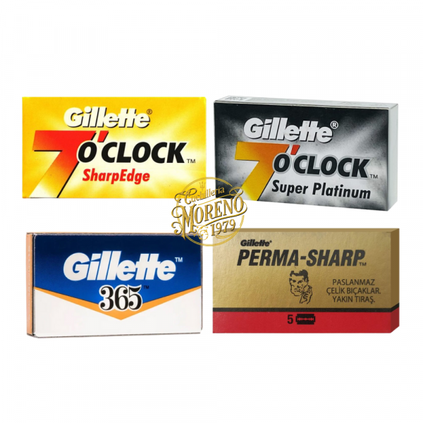 Pack Cuchillas Afeitar doble Filo GILLETTE PREMIUM 20 Unidades