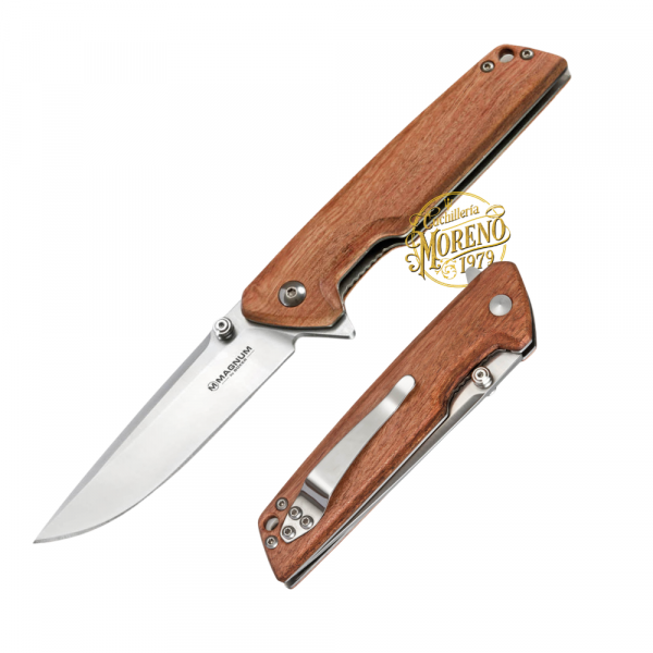 Navaja MAGNUM BOKER STRAIGHT BROTHER WOOD
