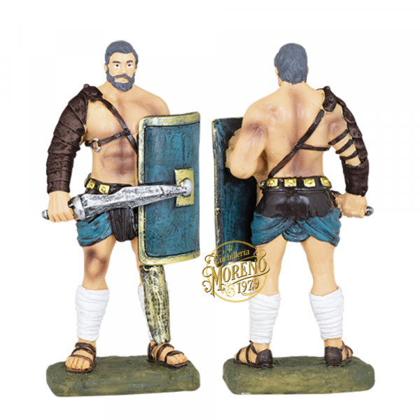 Figura Temática Resina GLADIADOR ESCUDO 13cm