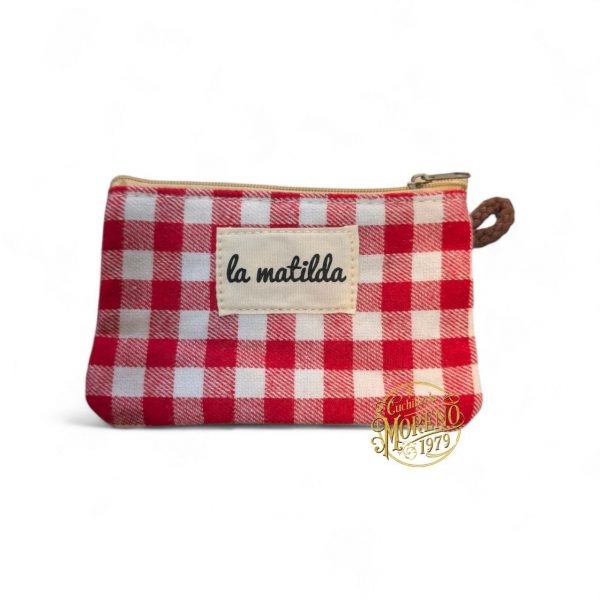 Estuche Maquinilla de Afeitar de Viaje LA MATILDA Ginham Rojo