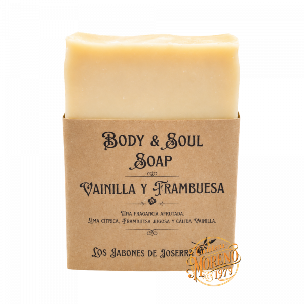 Jabón de Baño Vainilla &  Frambuesa Los Jabones de Joserra 100g
